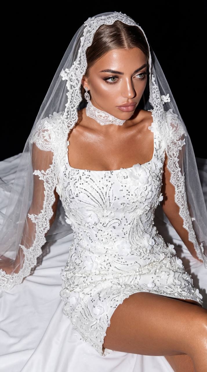 Роскошный bridal-портрет в белом кутюрном платье