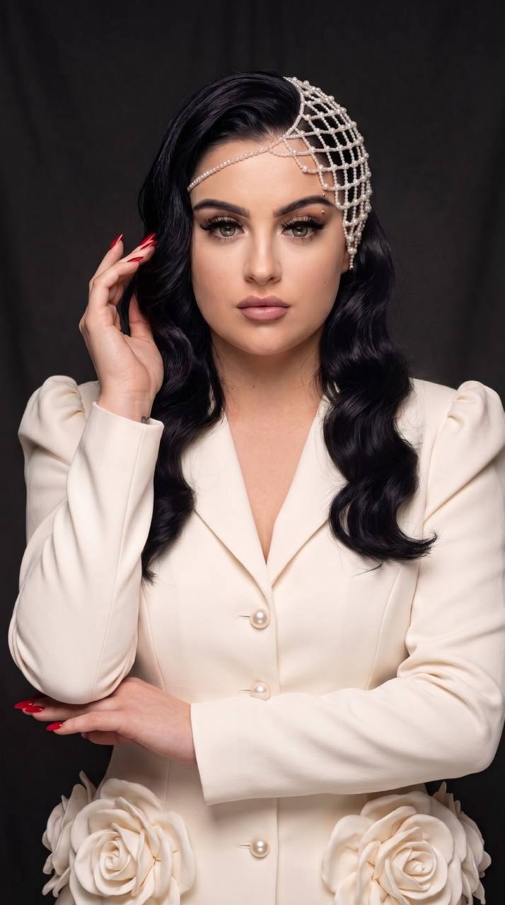 Роскошный bridal-образ в белой кутюрной куртке