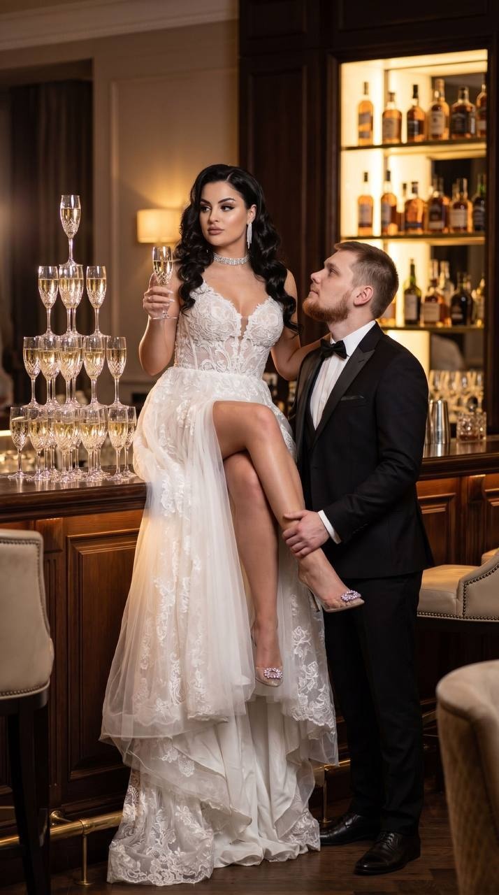 Свадебный editorial в элегантном lounge-баре