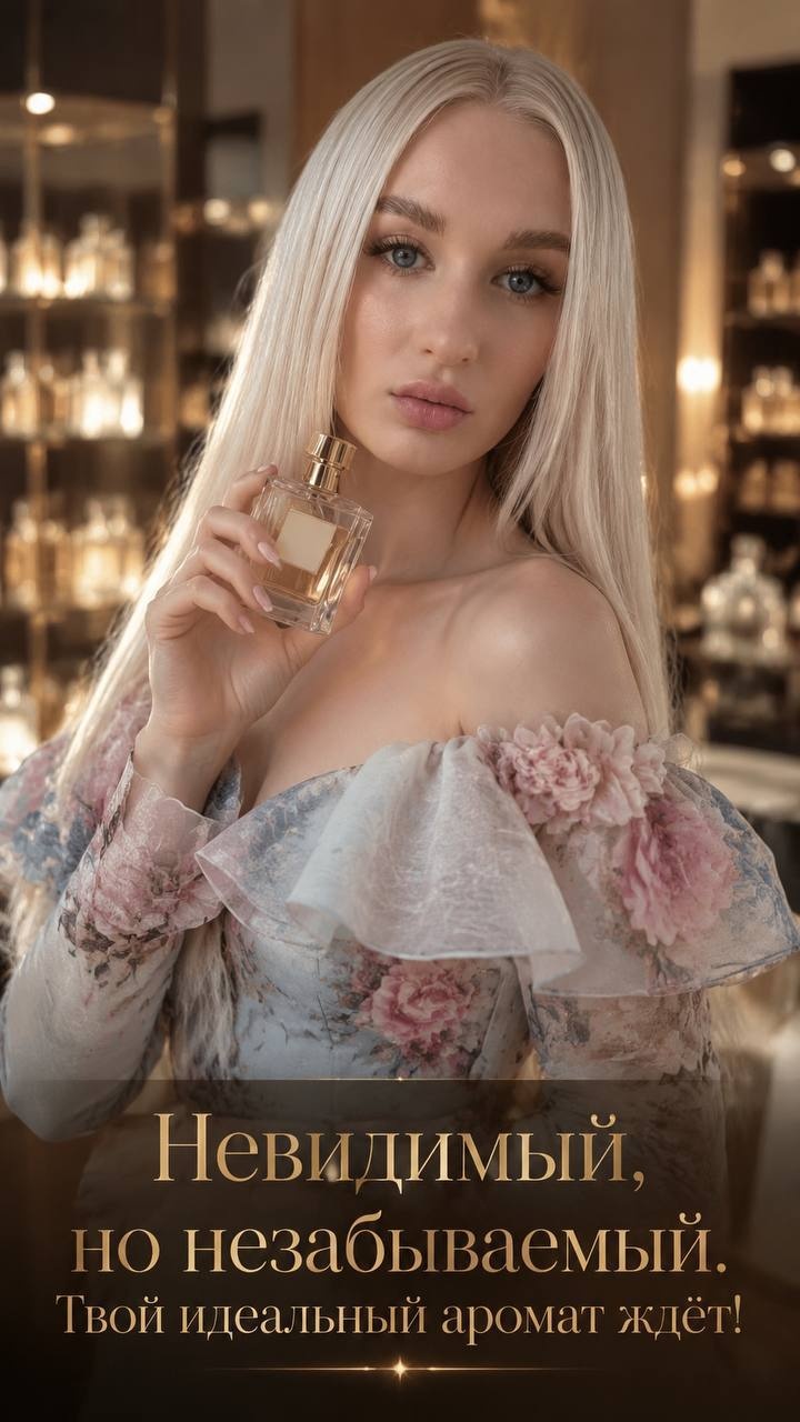 Роскошный beauty-портрет в парфюмерном бутике