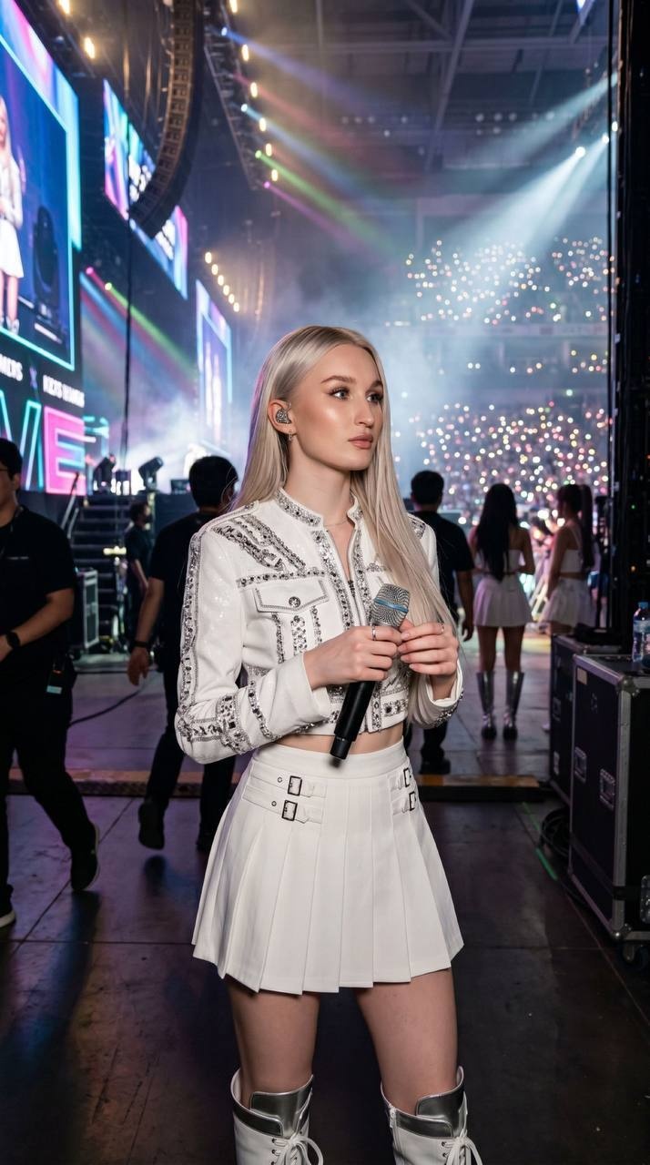 Закулисный образ перед K-pop концертом в Сеуле